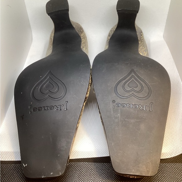 NEW J.RENEE VINTAGE Brown Metallic MULE - Picture 7 of 12